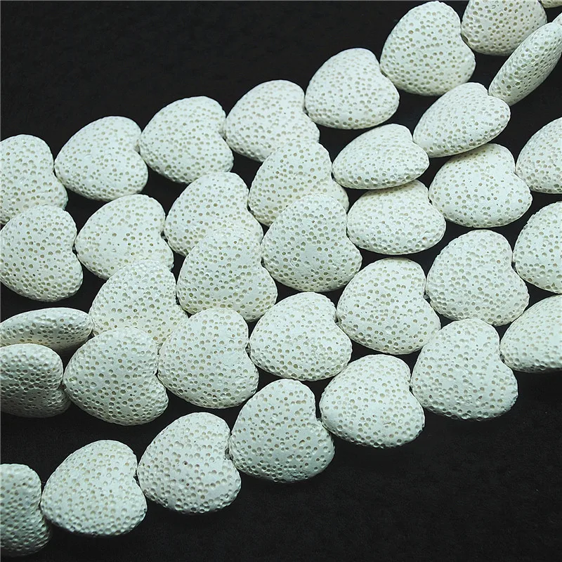 20 шт. натуральный белый лавовый камень хорошее качество драгоценный материал в