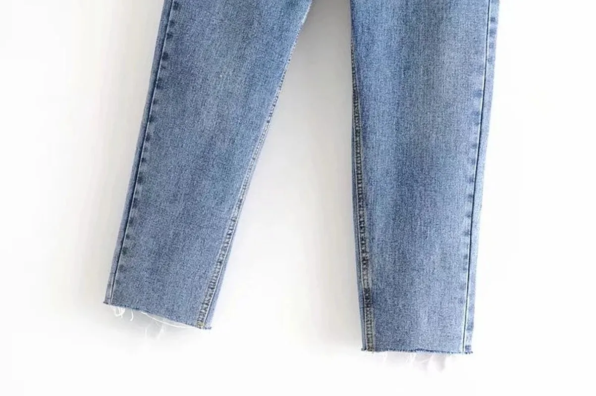 Осень и зима 2019 новые женские брюки шоу тонкие с высокой талией папа девять точек