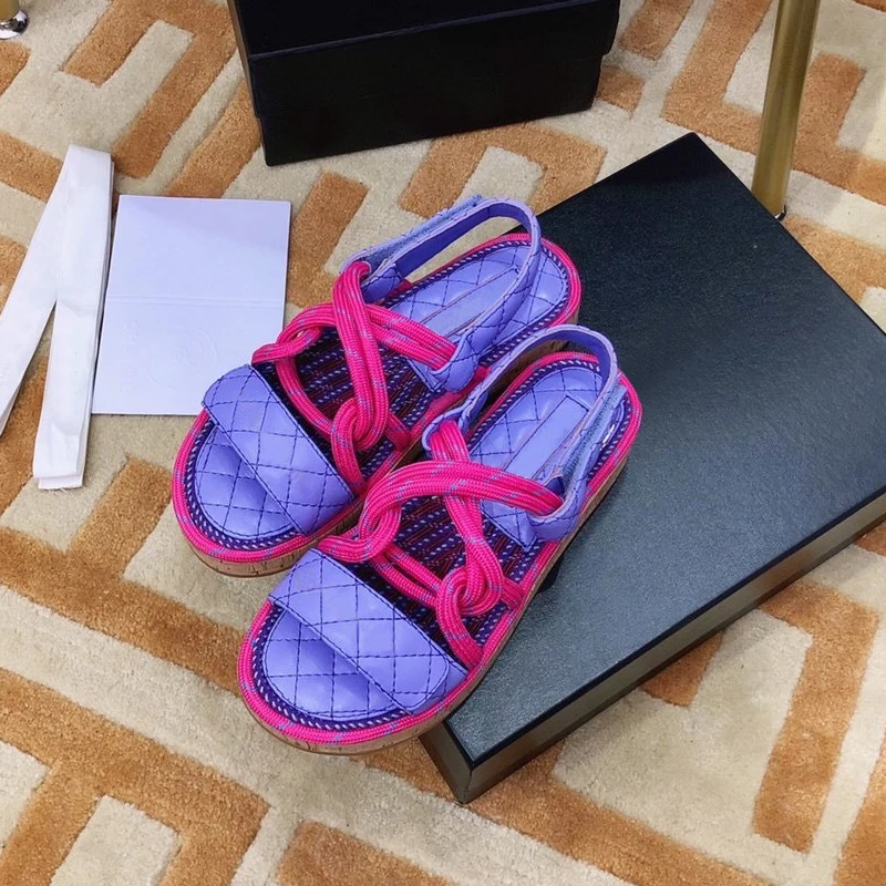 

Ollymurs new high quality leather ladies slippers fashion braided twine sandals and slippers leisure beach outdoor open toe