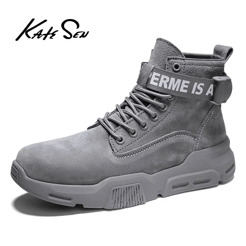 Винтажные Мужские ботинки в британском стиле уличные мужские осенние