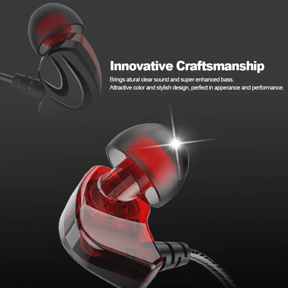 Супер бас стерео эргономичный наушники-вкладыши 3 5 мм Jack проводные наушники