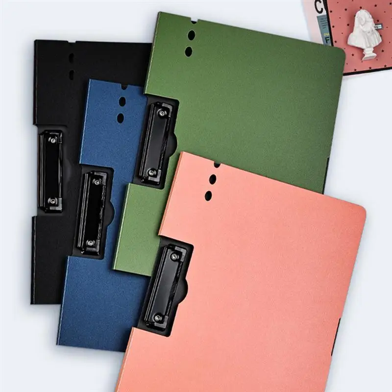 

2pcs File Clip Boards Paper Folder Boards Document Writing Tablets for Office