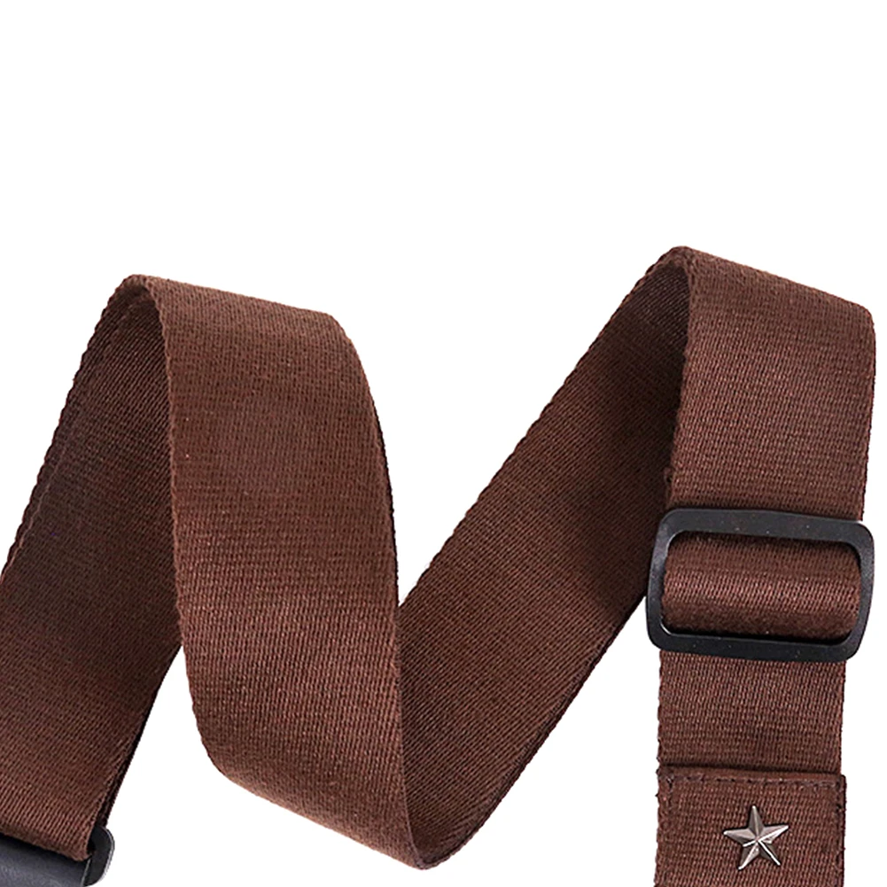 

Star Embellish Thicken Fashion Shoulder Belt Accessories Adjustable Length Shoulder Guitar Strap Acoustic Bass Anti Slip Durable