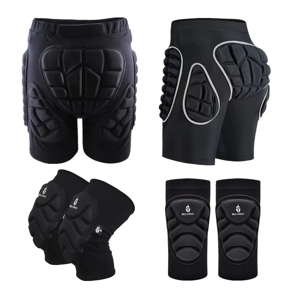 

WOSAWE Hip Butt Protection Protective Snowboard Shorts Skate Skiing Shorts Roller Padded Gear Racing Safety Ski Shorts Men Women