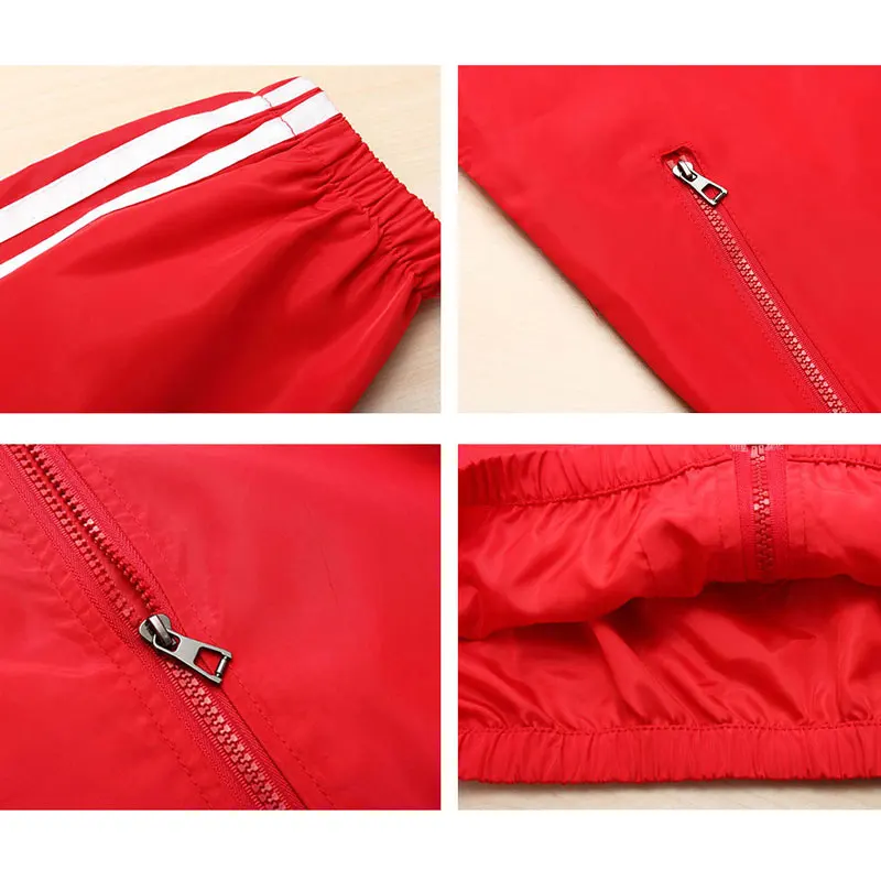 

Korean Women's Hooded Jackets Casual Loose Side Stripes Zipper Short Outwear Top Spring Summer Oversize Sun Protection Clothing