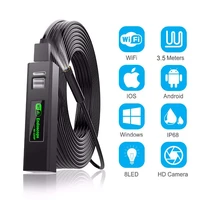 endoscope camera 3 9mm8mm wireless endoscope 2 0 mp hd borescope rigid snake cable for iphone android samsung huawei tablet pc