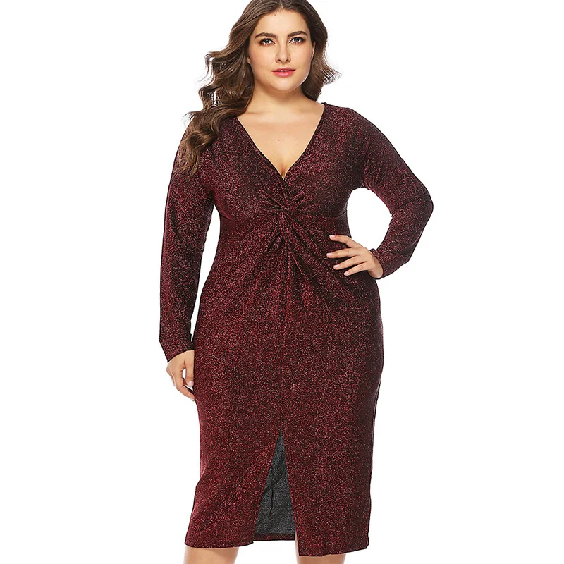 

Женское блестящее платье Miaoke, сексуальное платье с блестками, высококачественная одежда, модное женское облегающее длинное вечернее плать...