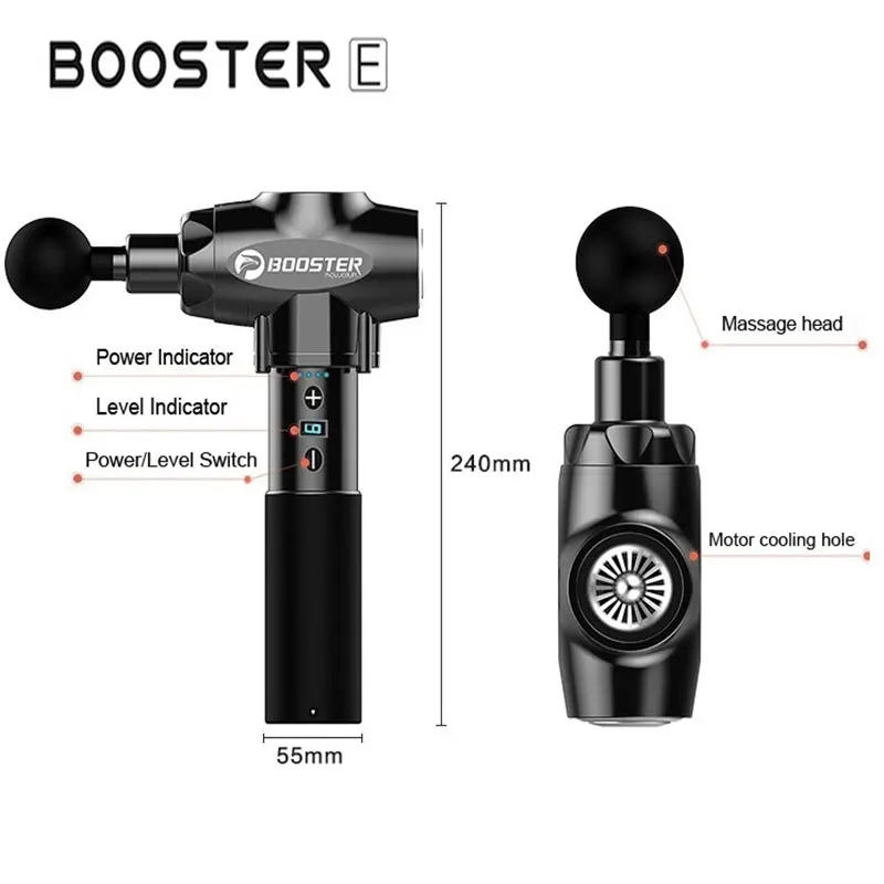 Новый портативный бустер E с низким уровнем шума массажный пистолет для мышц