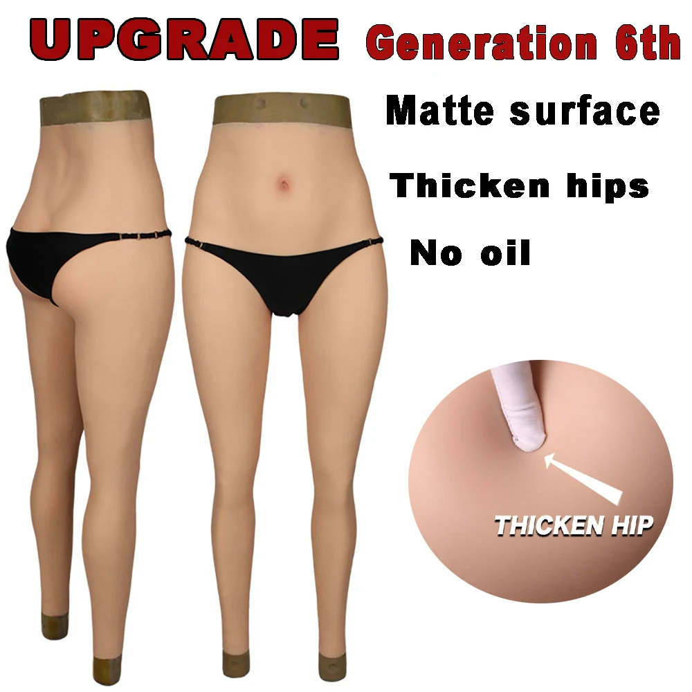 

Обновленные бесмасляные матовые силиконовые штаны для коррекции бедер, нижнее белье, женские трусики для трансвеститов, косплей