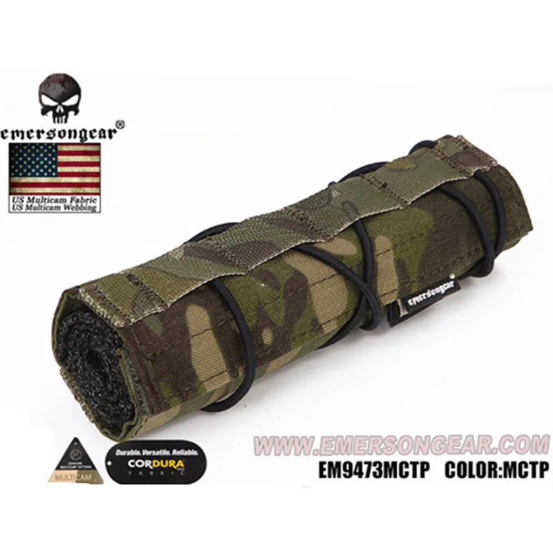 MCTP Emersongear Emerson Suppressor Охотничьи Аксессуары 18 см Mirage Heat Cover Shield Sleeve глушитель крышка глушителя Quick Release - Цвет: MCTP