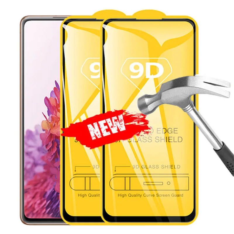 

9D Protective Glass On For Samsung Galaxy S20 FE A03S A22 A32 A52 A72 Screen Protectors Film Samusng Galaxi A12 Temperated Glass