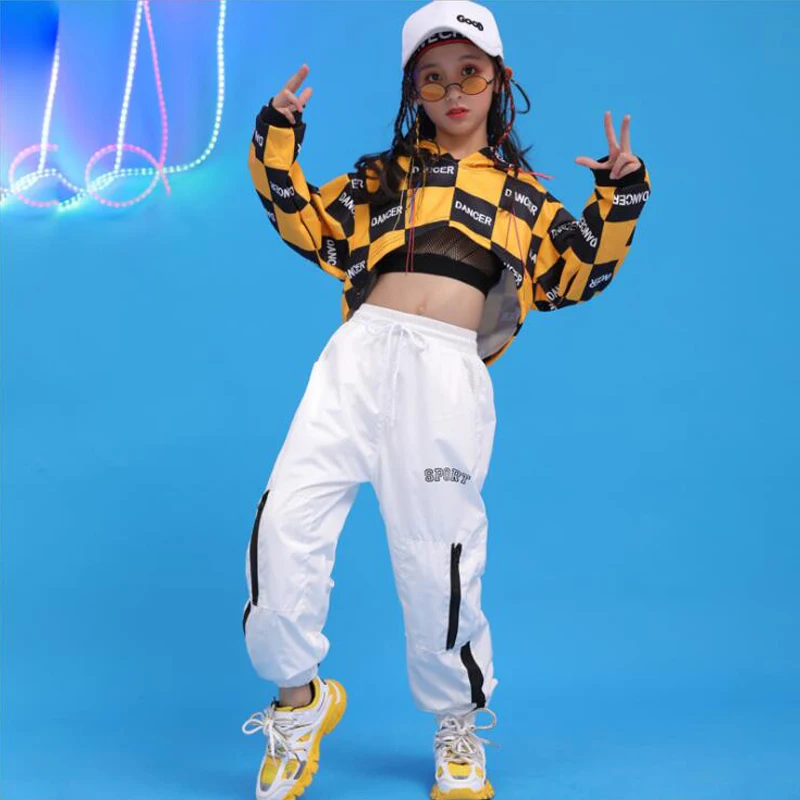 Детская одежда для бальных танцев в стиле хип-хоп толстовка с капюшоном