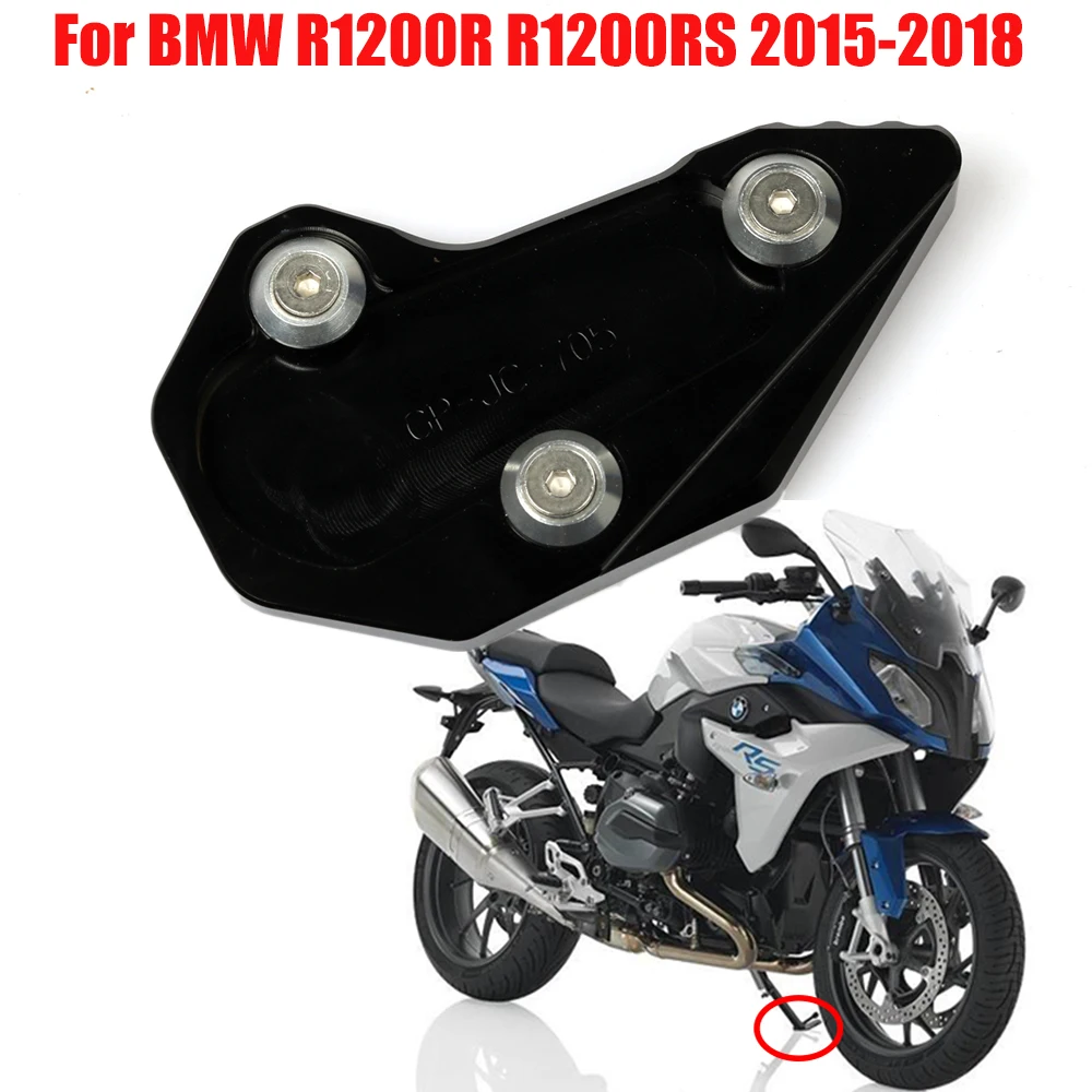 

For BMW R1200R R1200RS R 1200 R1200 RS R 2015-2018 Motorcycle Accessories Kickstand Foot Side Stand Extension Pad Support Plate