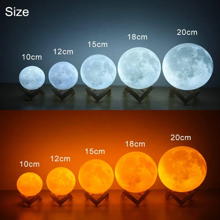 

Custom Moon Lamp With Picture Custom 3D Photo Engraved Moon Light 16 Colors Timeable LED Dimmable Rechargeable Table Desk Lamp