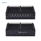Qotom мини пк Core i3 i5 процессор AES-NI 4 LAN pfsense роутер брандмауэр Fanless Mini PC