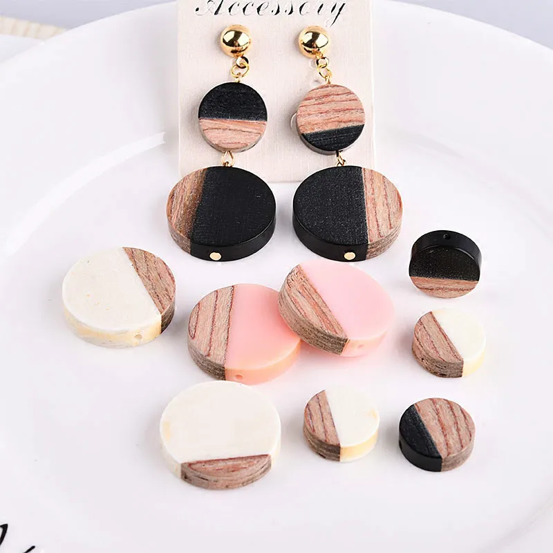 Аксессуары для ювелирных изделий сделай сам деревянные и полимерные серьги с