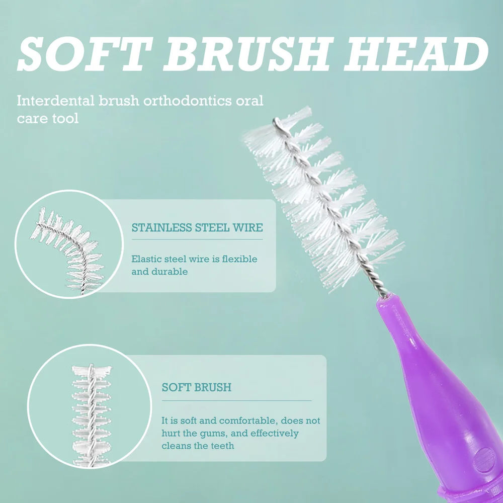 

1 Set 10Pcs Practical Interdental Brushes Toothpick Flosser Oral Care Tools