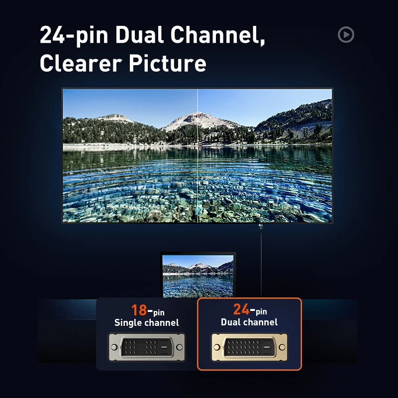 Baseus DVI к кабель двойной связи DVI-D папа-папа D 24 + 1 видео для проектора HDTV PC