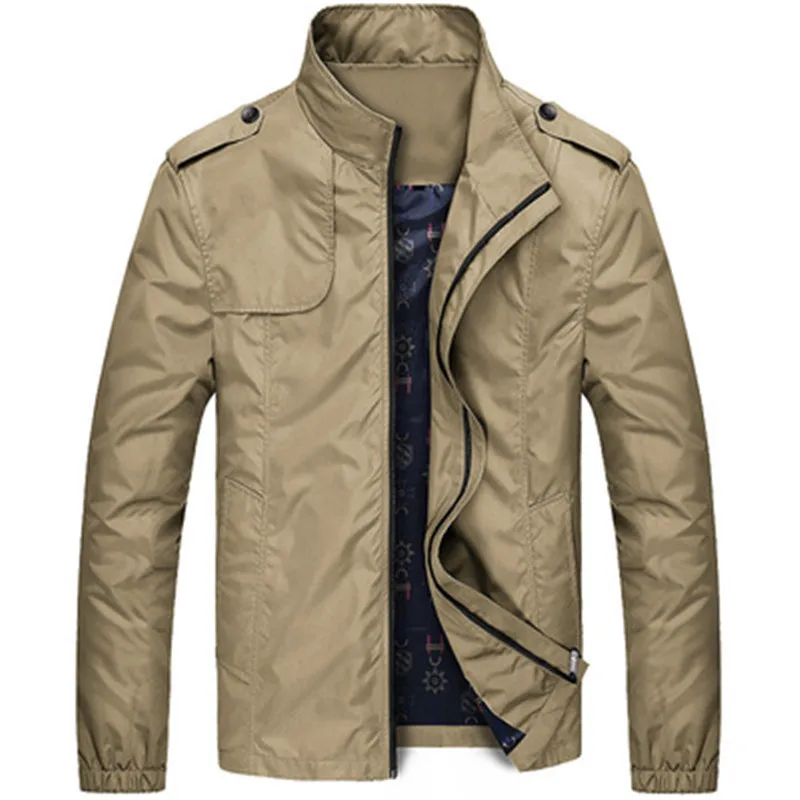 

2021 new zipper stand collar side pocket jacket bomber jacket
