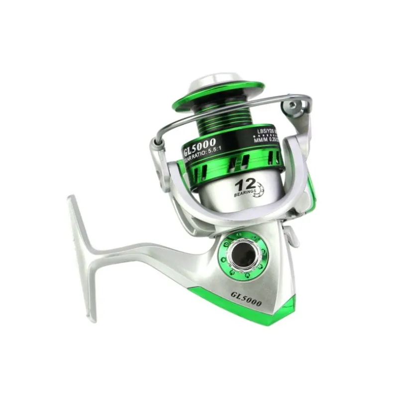 2020 LidaFish Brand silver and black GL1000-7000 rocker arm interchangeable full metal wire cup fishing reel