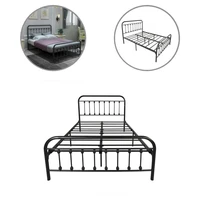 simple bed high stability black practical platform bedboard daybed frame bedboard