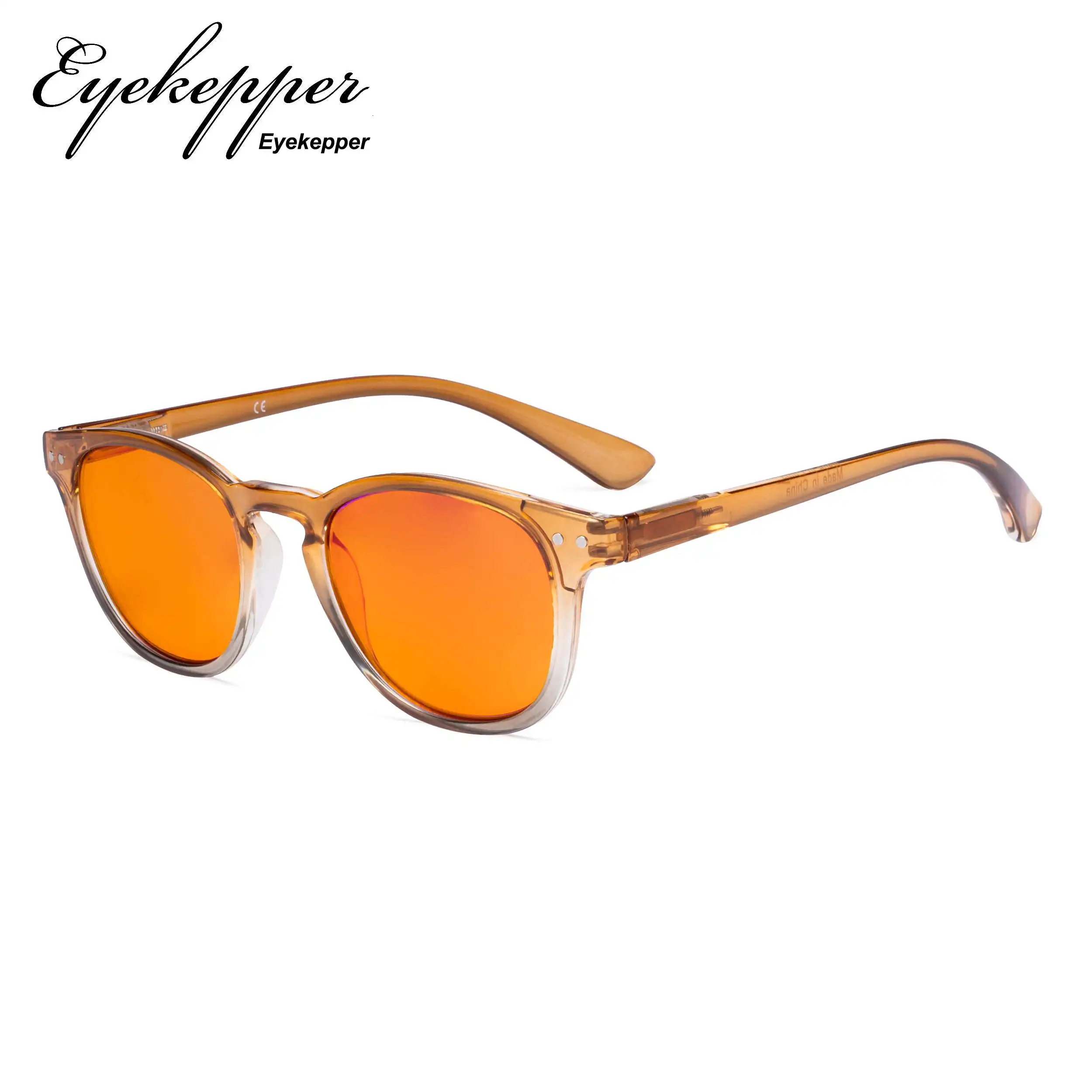 DS144 Eyekepper женские блокировки синий свет очки для чтения с оранжевым тонированные