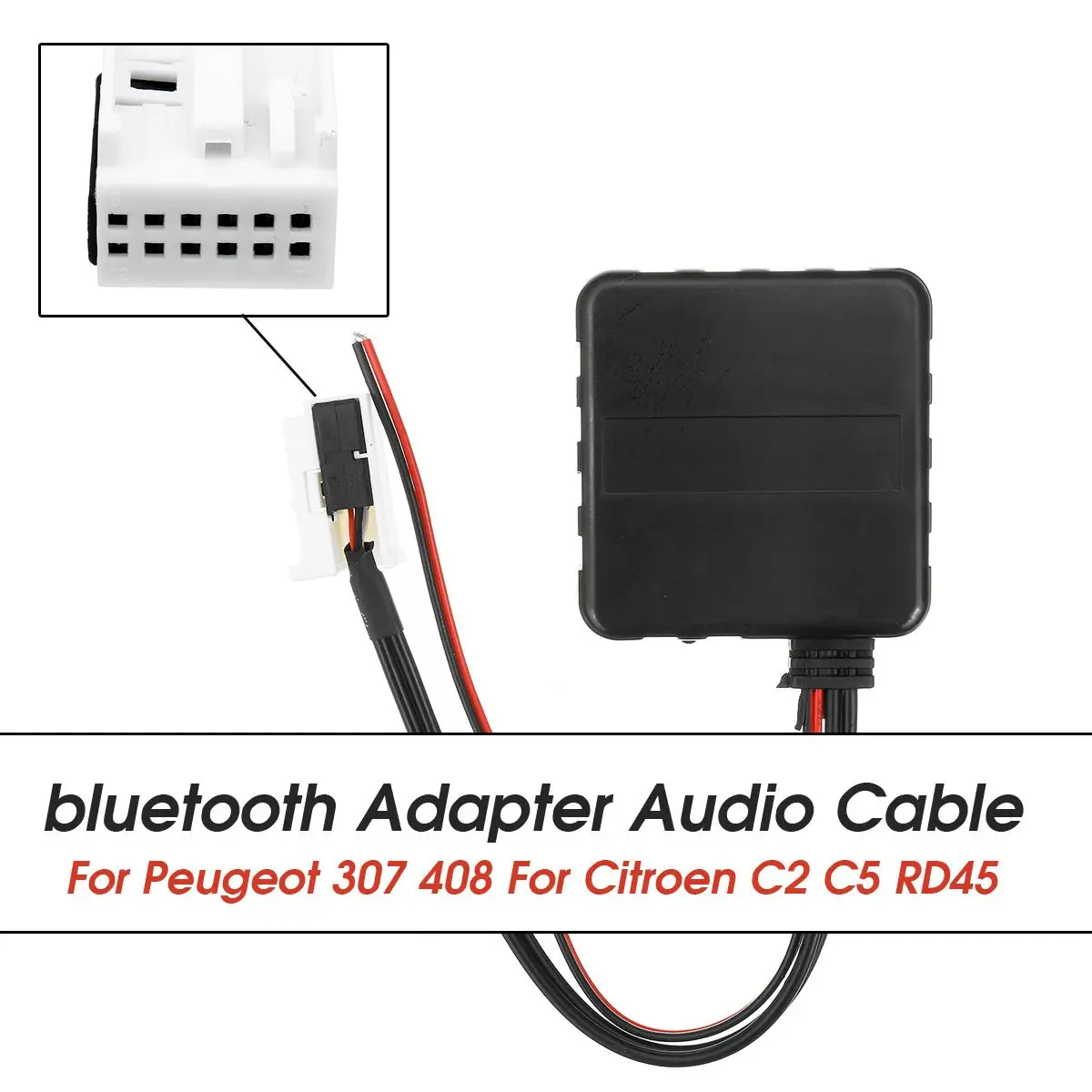 Автомобильный bluetooth модуль Aux приемник кабель беспроводной HIFI музыкальный плеер для Citroen C2 2005 C5 RD45 для peugeot 307 радио медиа