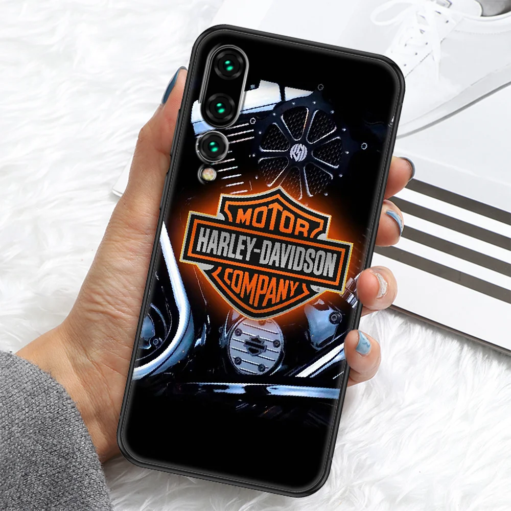 

Harley Motorcycle Davidson Phone case For Huawei P Mate P10 P20 P30 P40 10 20 Smart Z Pro Lite 2019 black soft prime tpu