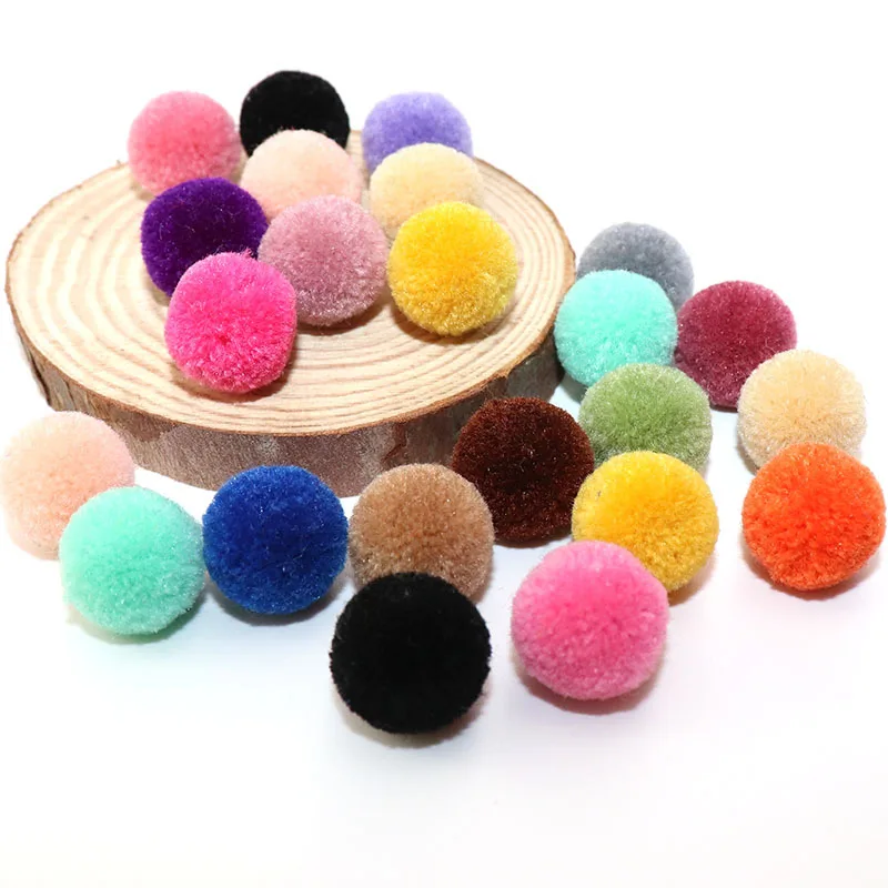 

10Pcs DIY Plush Pom Poms Furballs Colorful Pompoms Sewing Craft Kids Toy Crafts Materials Handmade 1.5/2/3cm