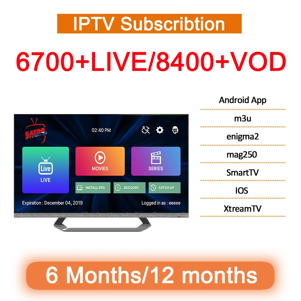 T9 ТВ приставка Android 9,0 Смарт приставка+ 1 год Gator IP tv подписка Европа 4K HD 2,4G& 5,8 GHZ Wifi Meida плеер домашняя IP ТВ приставка