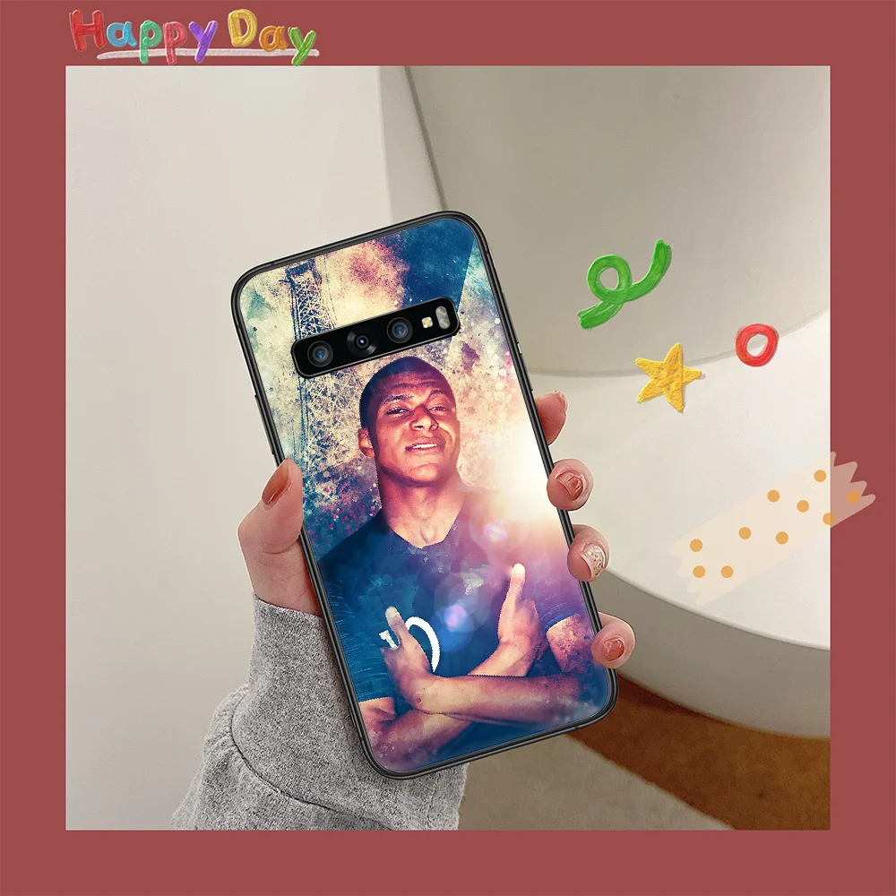 

Kylian Mbapp football Phone Case for Samsung Galaxy Note S 6 7 8 9 10 E 20 Ultra Edge Plus black Cell Fashion Funda Painting