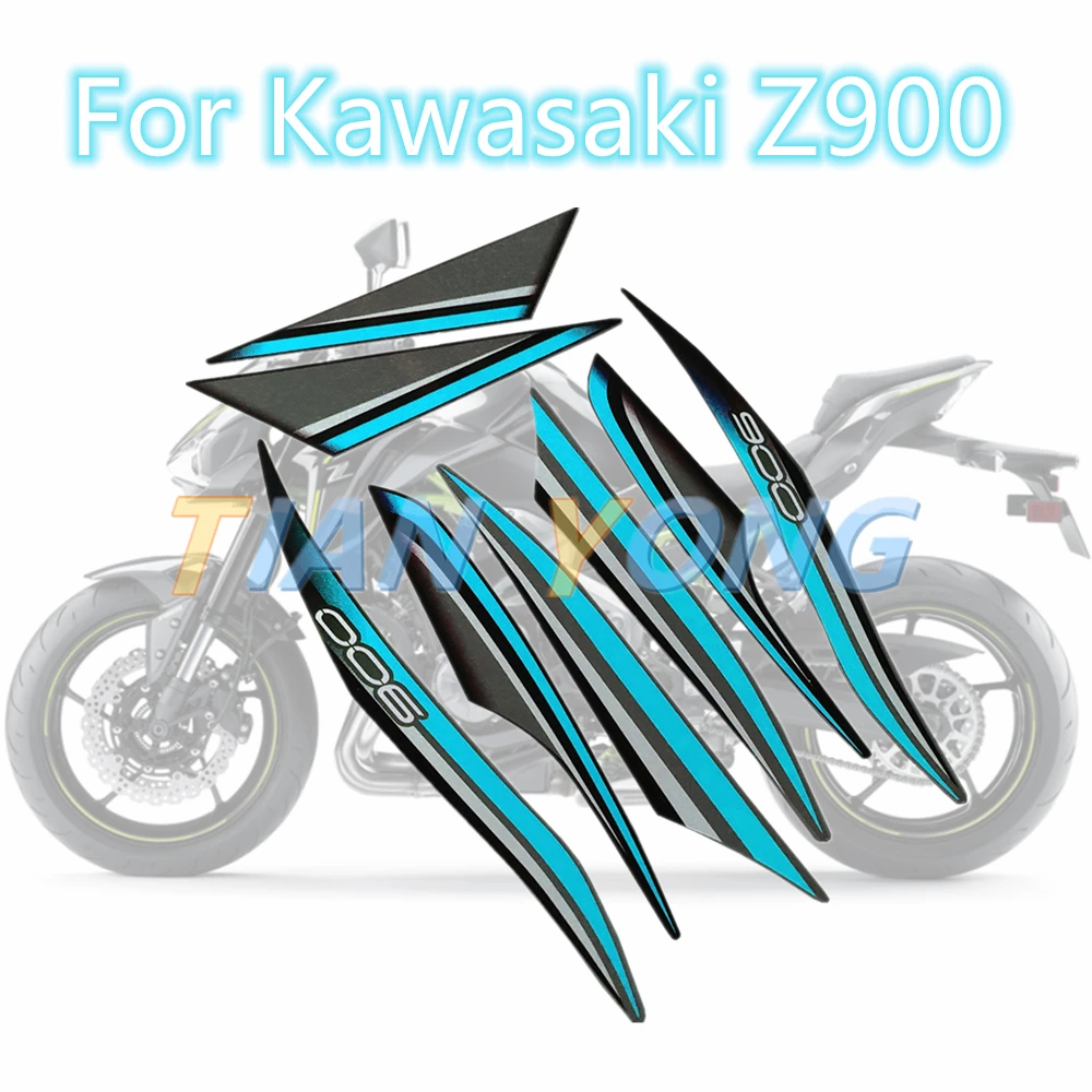 

For Kawasaki Z900 motorcycle Waterproof Protection reflective stickers body cover good quality Racing Fairing GRAPHICS DECAL