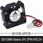 5 шт. Gdstime 30 мм 30x30x10 мм 24 в 3D принтер DC бесщеточный мини-кулер охлаждающий вентилятор 3010S