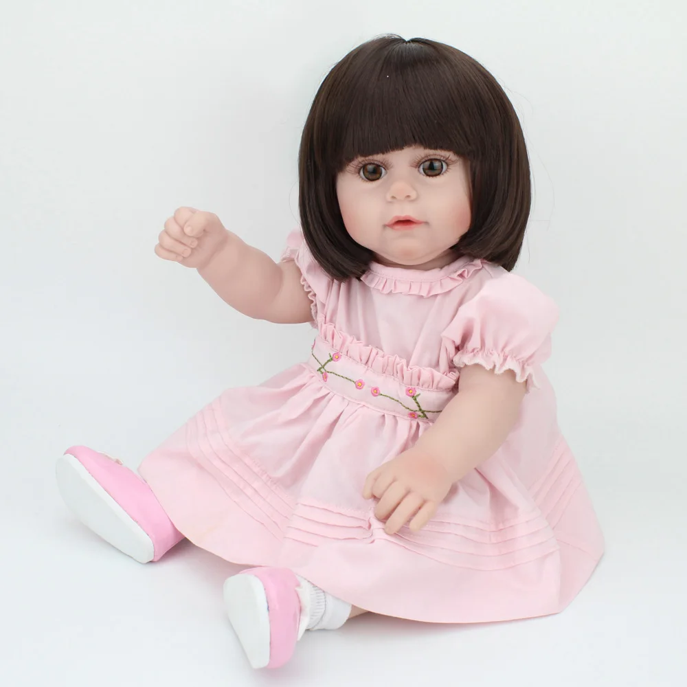 NPK 17 дюймов 43 см силиконовый Reborn baby Doll игрушка для ванны Реалистичная кукла