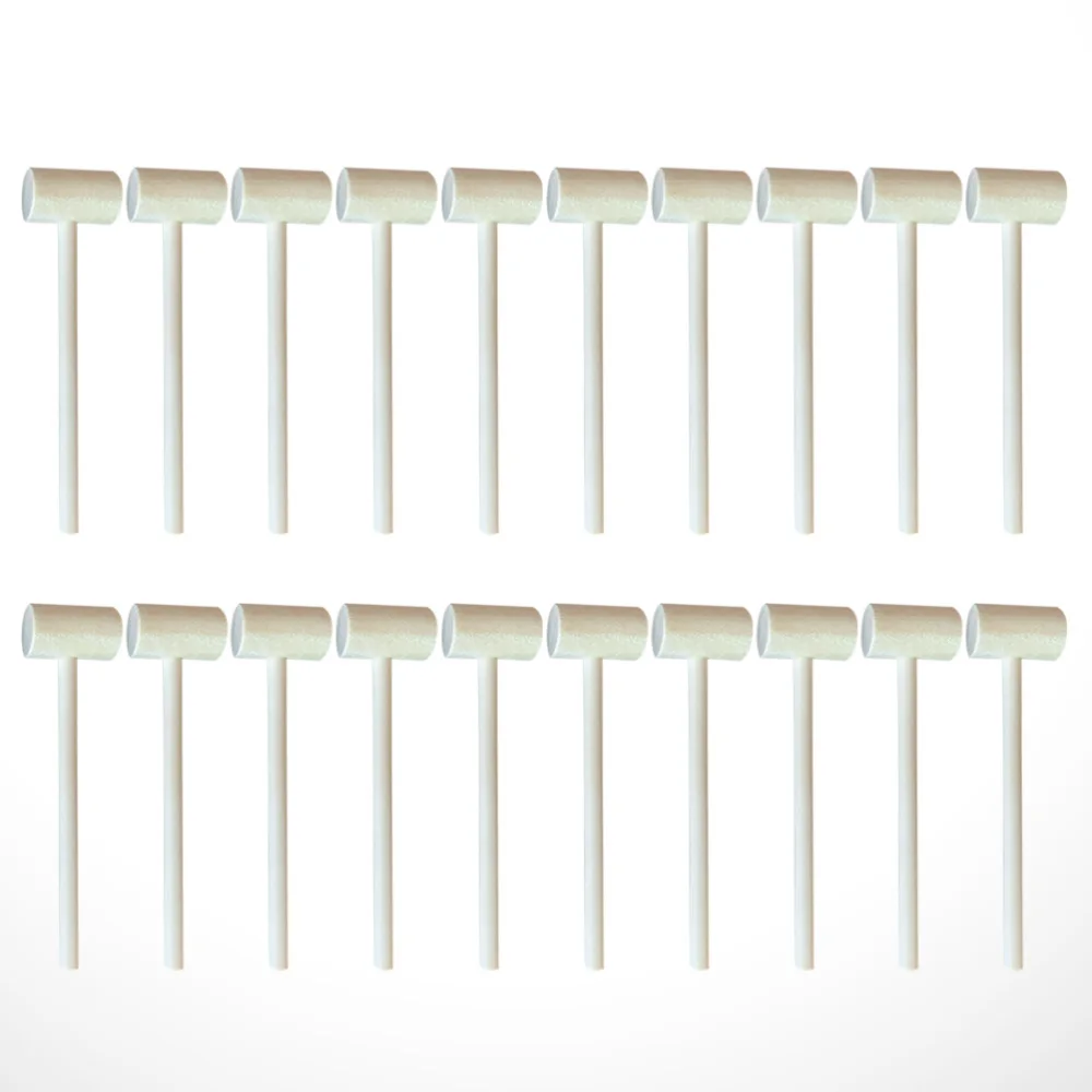 

20pcs Solid Wood Mini Hammers Hitting Hammer Toys Creative Educational Toy Wooden Mini Knocks Planet Cake Children'S Toy Mallet