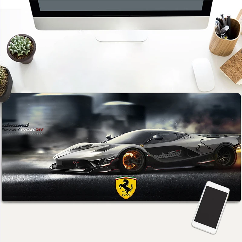 

Car mouse pad oversized sports car Ferrari Lamborghini Mercedes-Benz thick seam computer desk mat customization