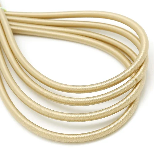 Beige 1 шт 5x45 см мягкий искусственный шелк ювелирный шнурок полые резиновые шнуры для изготовления ювелирных изделий, мульти-цветная Веревка Строка одежда материалы для рукоделия - Цвет: Beige