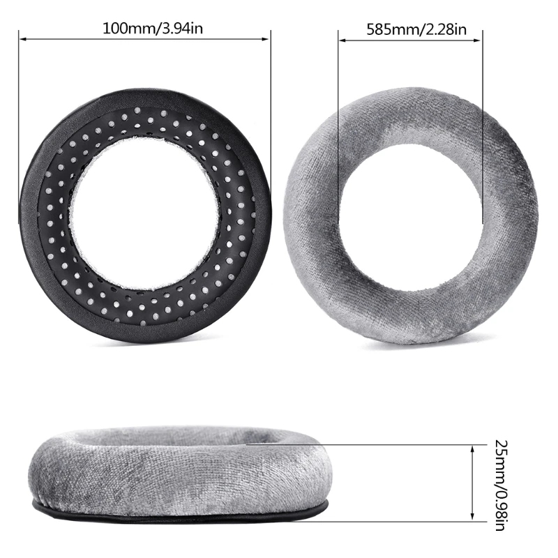

P82F Headphones Velvet for -Beyerdynamic DT770 DT880 DT990 Pro Headset Replacement Earpads Earmuff pillow Repair Parts