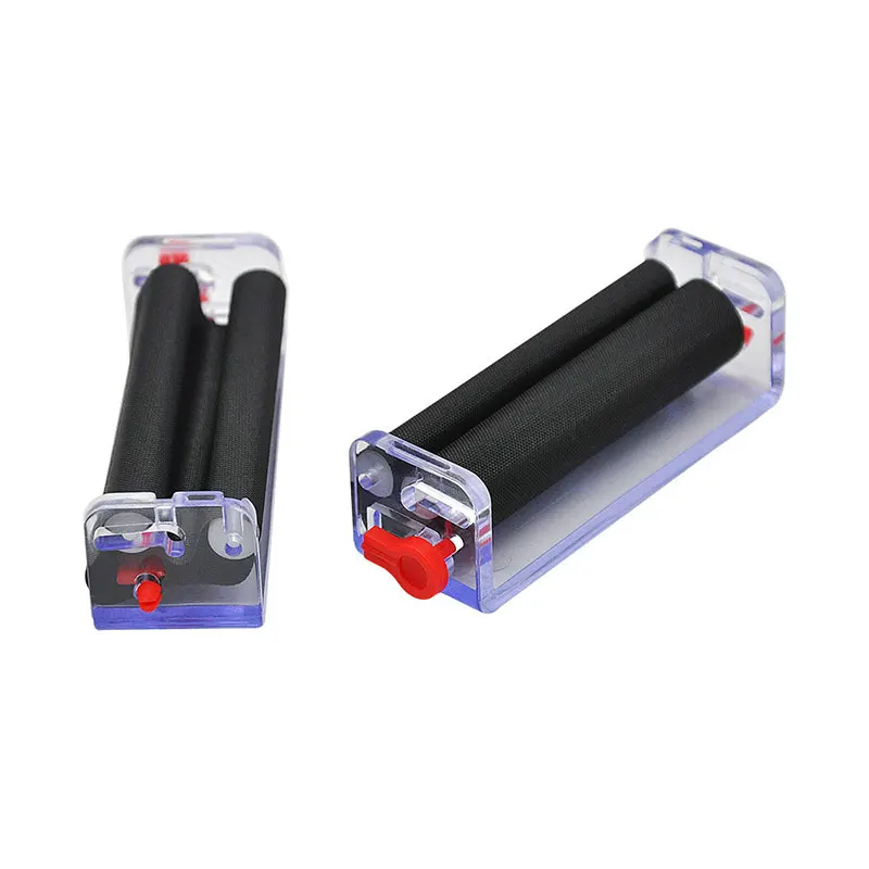 Регулируемая пластиковая машинка для сигарет 70 мм ручной табачный ролик черный