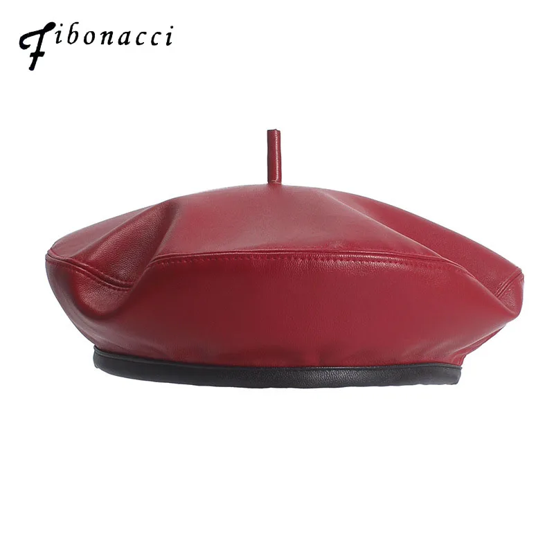 Женский берет Fibonacci для девушек французский художник Теплая Зимняя Шапка-бини