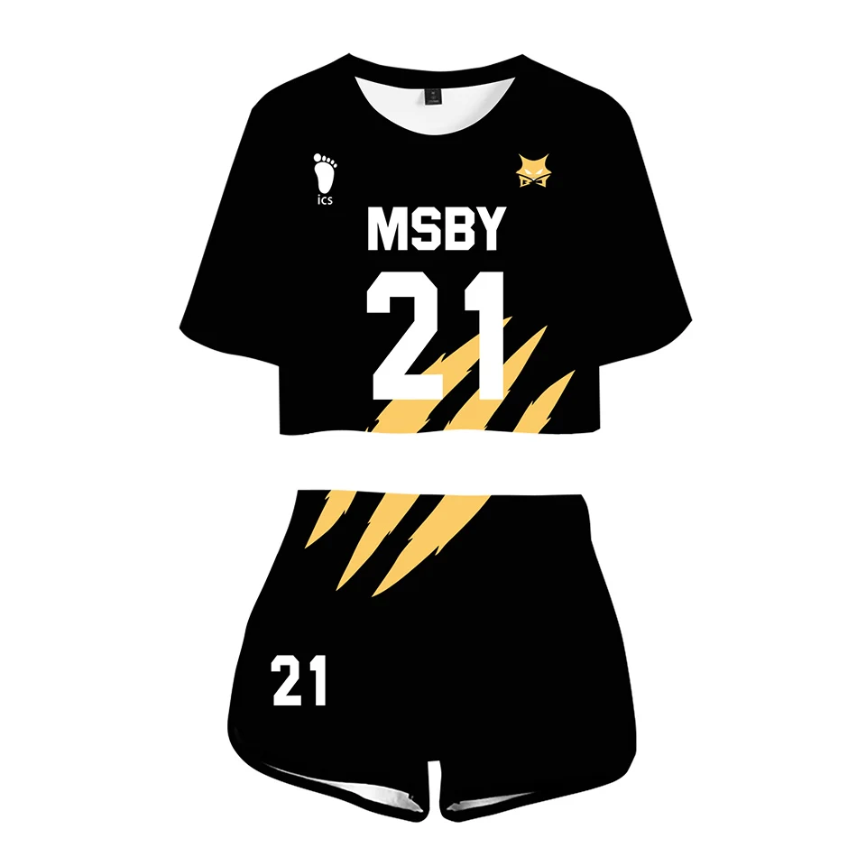 Haikyuu Cosplay Костюм Hinata Shouyou MSBY 21 Schweiden Adlers униформа для спорта Karasuno Koukou High School