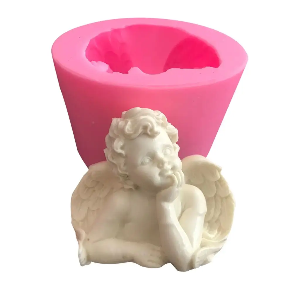 

Children Angel Cake Mold Candle Molds Boy/Girl Angel Silicone Mold DIY Candle Mold Baking Cake Choclate Sope Mold Art Decor Mold