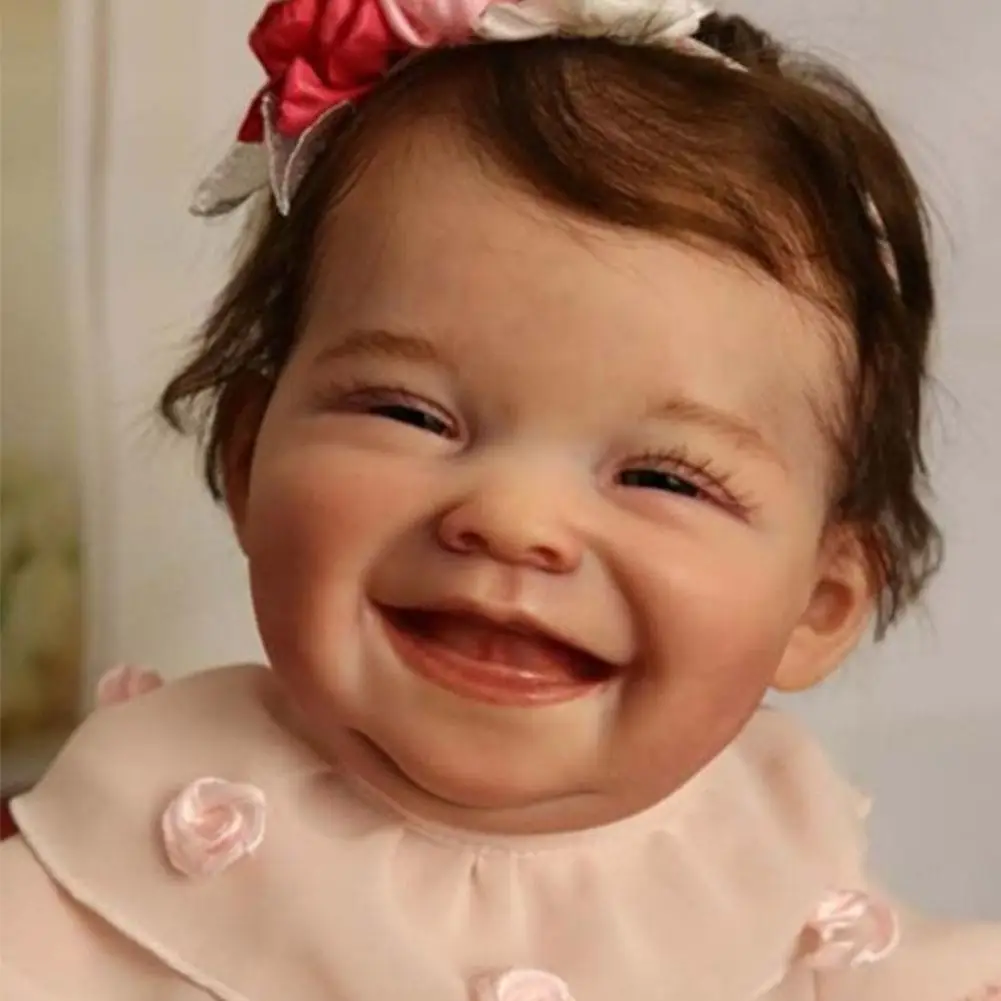 

19 Inch Full Silicone Reborn Girl Doll Set Full Body Soft Silicone Vinyl Realistic Popular Prototype Girl Body No Cloth