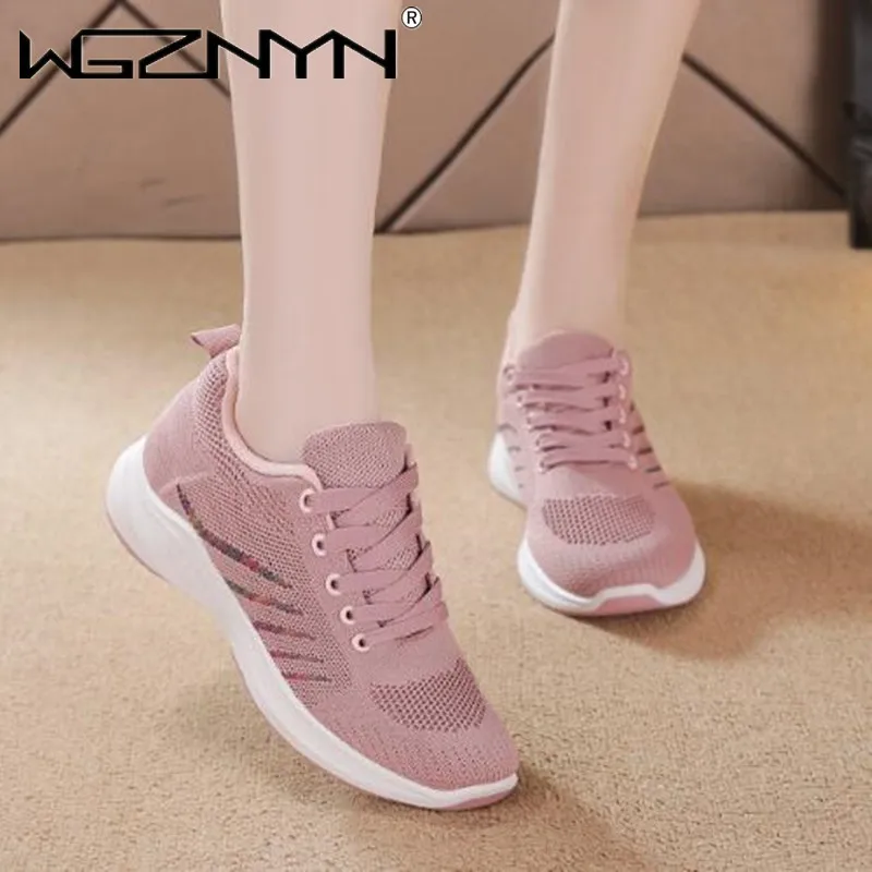 

NEW Women Casual Shoes Fashion Breathable Walking Mesh Flat Shoes Woman White Sneakers Women 2021 Tenis Feminino Female Shoes