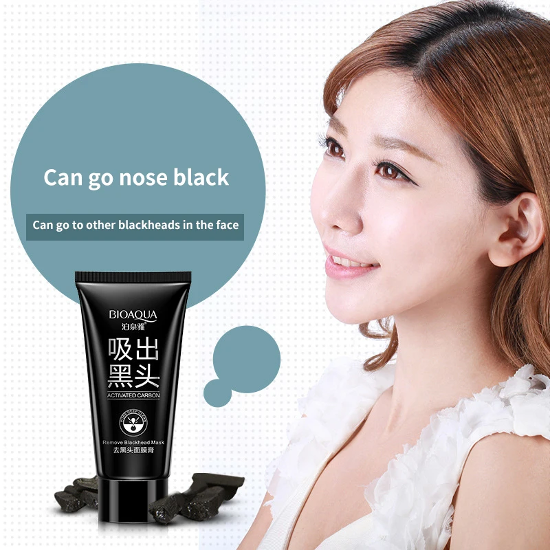 

Face Care Suction 60g Black Mask Facial Mask Nose Blackhead Remover Peeling Peel Off Black Head Acne Treatments