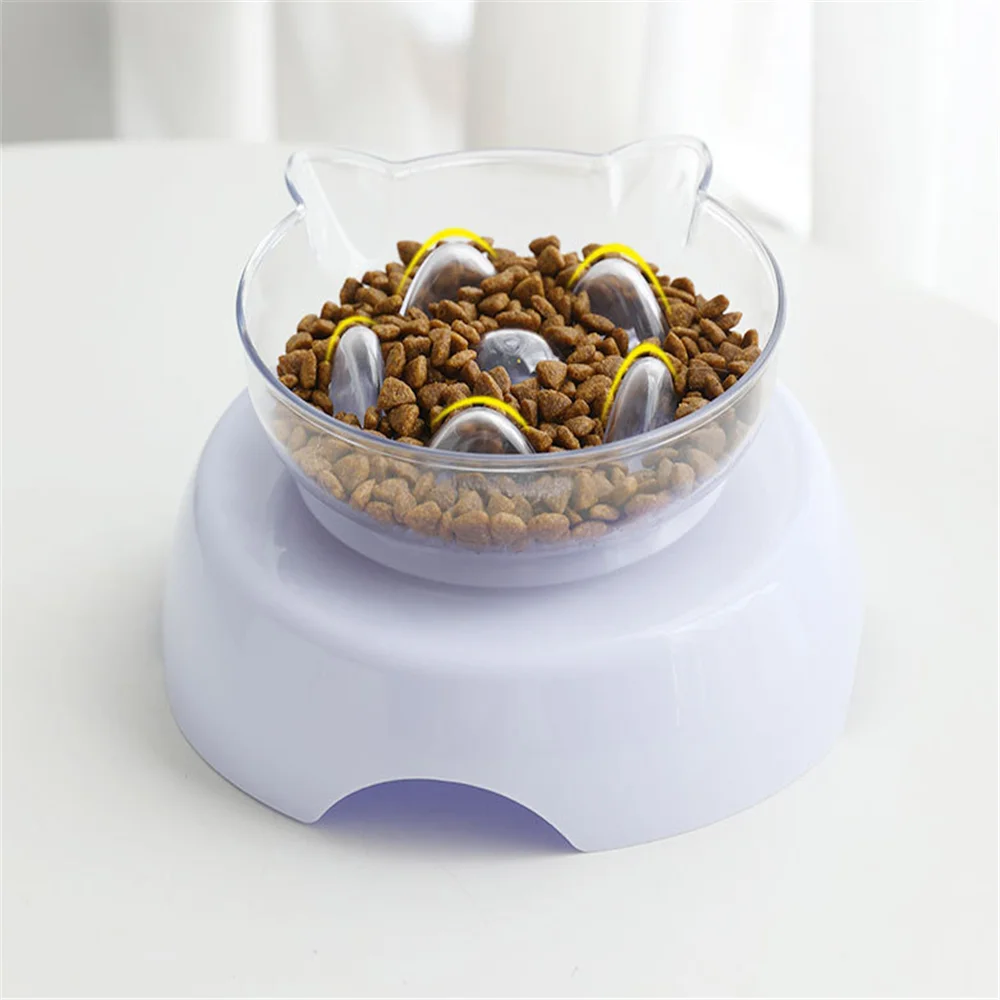 Кошачьи миски стенд один поднятый миска для домашних животных Еда воды кошек