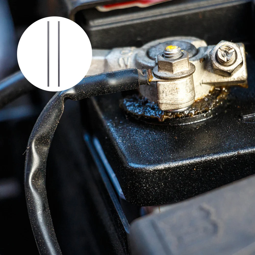 

2Pcs Graphite Stir Rod Mixing Stirring Rod for Crucible Melting Metals (Grey)