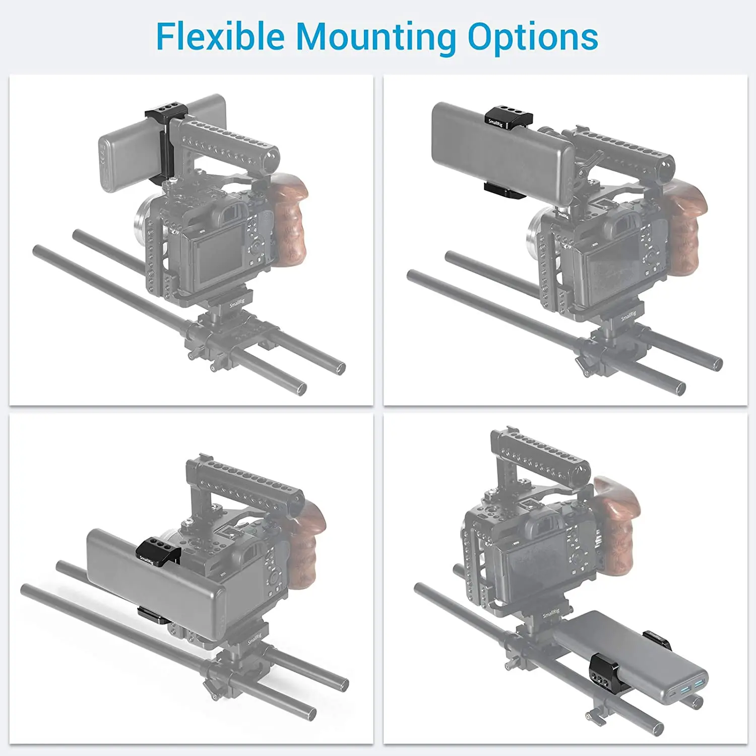 Держатель SmallRig для портативных внешних аккумуляторов быстросъемное зажимное