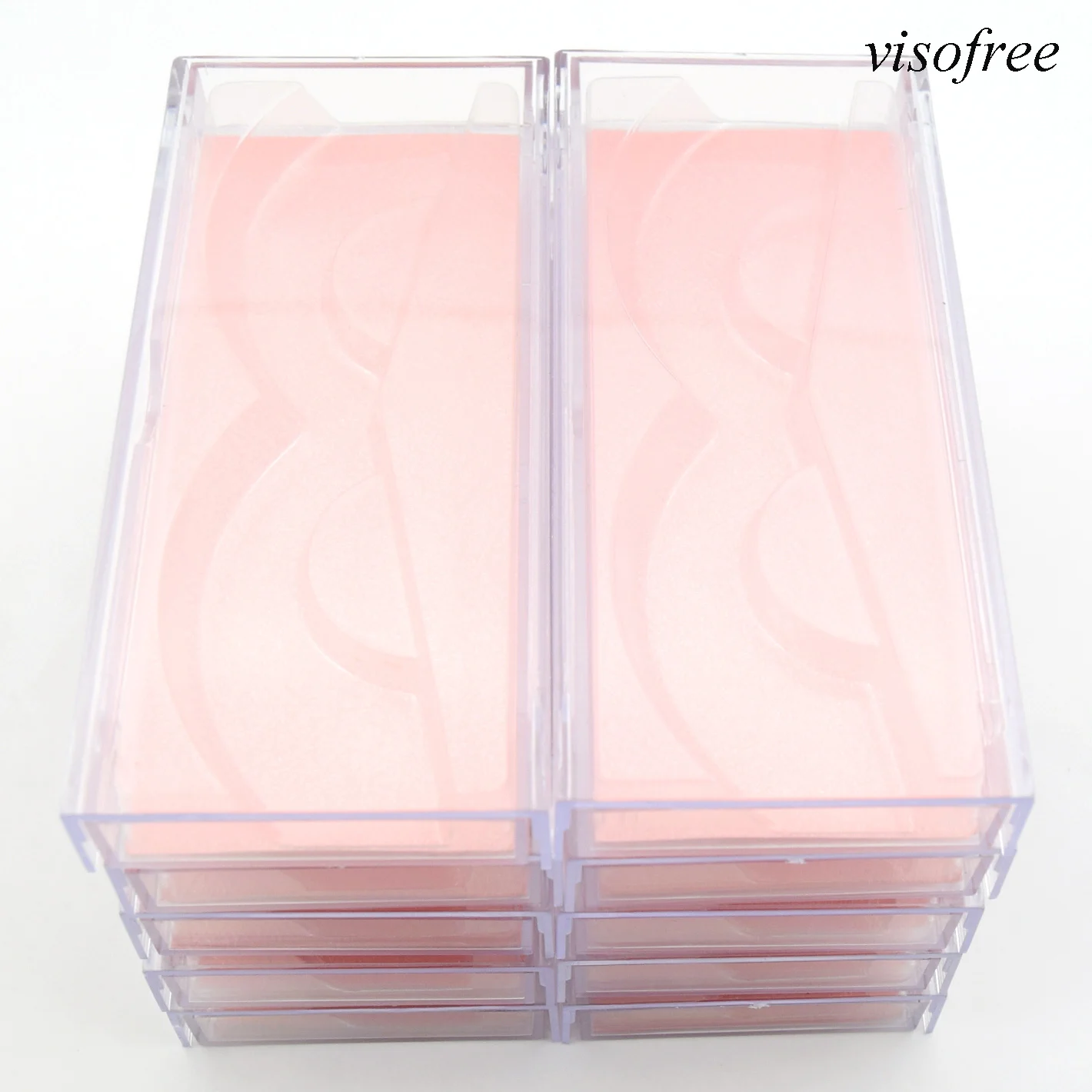 Visofree 10/20/30 штук 3d норковые ресницы упаковка блестящие коробки для ресниц оптовая
