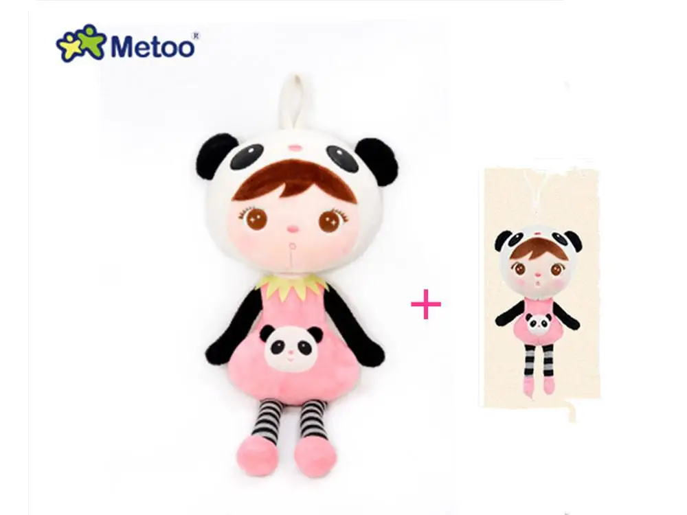 panda 45cm and 20cm Новые оригинальные 20 см 45 см Мультяшные мягкие животные Metoo Плюшевые игрушки кошки куклы на день рождения Рождество подарки для детей C21 - Цвет: panda 45cm and 20cm